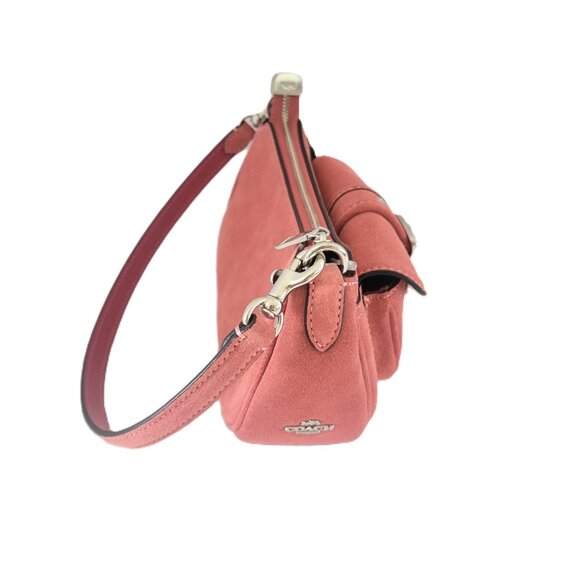 Coach CDB12 Ashton Mini Shoulder Bag Crossbody Handbag Pink Suede - Picture 5 of 7